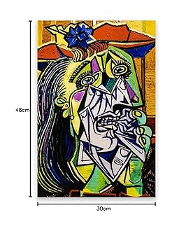 パブロ・ピカソ、【泣く女】、希少画集画、新品高級額・額装付 パブロ・ピカソ、【泣く女】、希少画集画、新品高級額・額装付